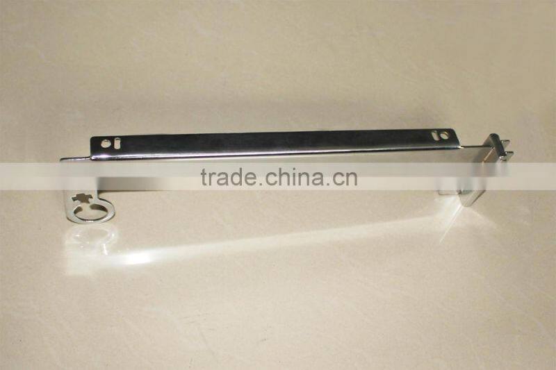 Twin slot metal bracket for pipe hanging