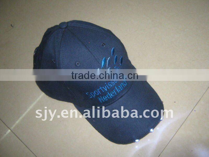 Wholesale fitted LED promotion baseball cap