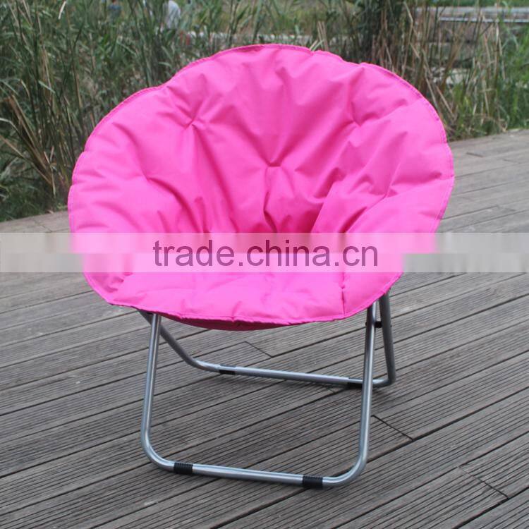 leisure folding round chair, padding cotton chair , black , comfortable