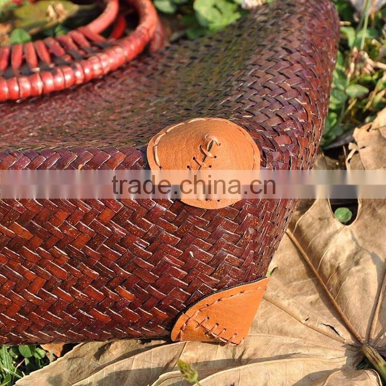 Hot selling cheap ladies handbag thailand straw bag for women vacation on beach bag