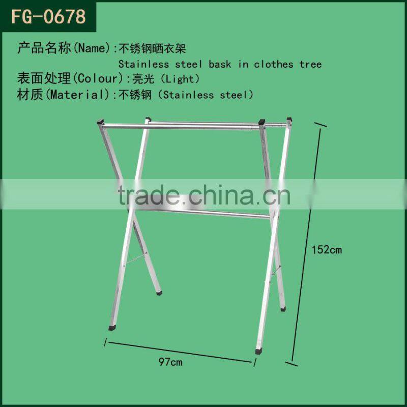 Display clothes metal hanging shelf