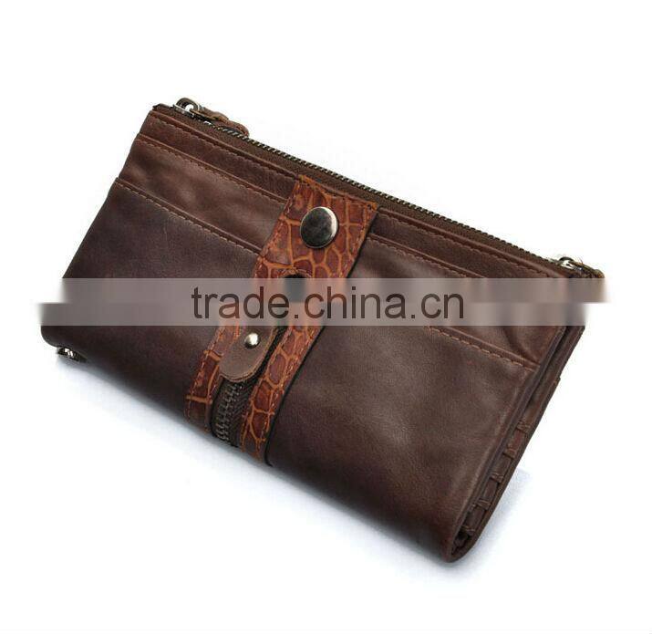 vintage men's business wallets customized genuine leather wallet
