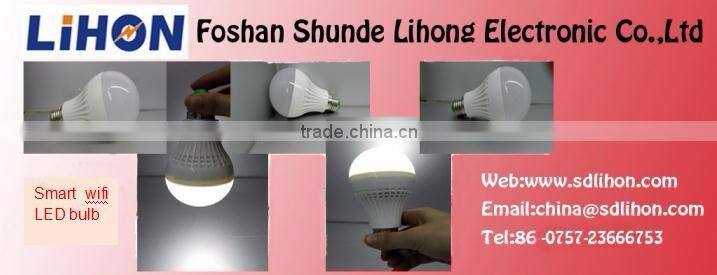 Foshan production timing 7W 27 E smart mobile control LED electrical light bulbs