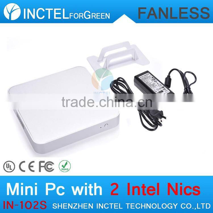 fanless alluminum mini pc USB 3.0 c1037u 4G RAM 64G SSD