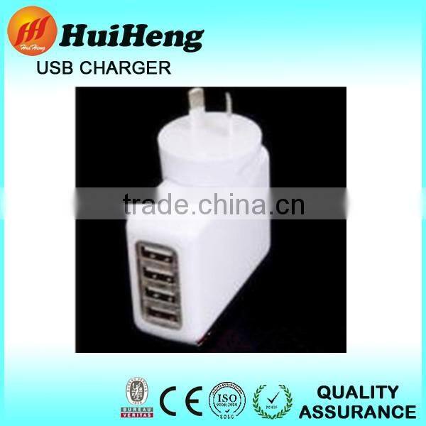 Hot sales 4 port usb wall charger with eu plug 5v 2a micro usb charger
