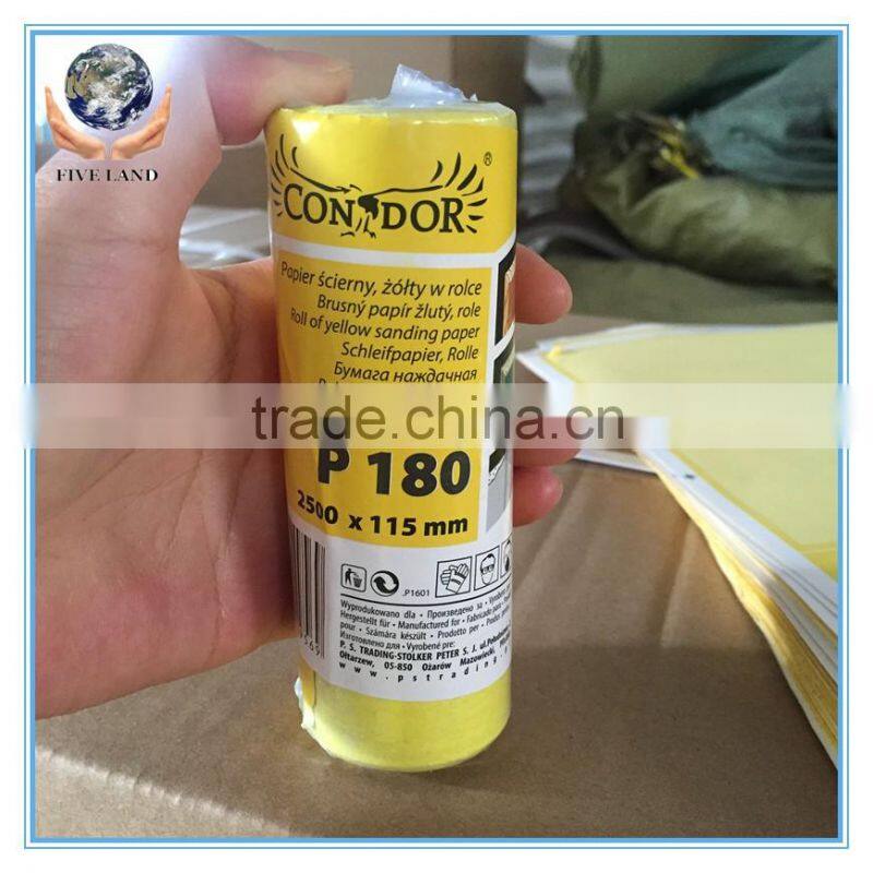 Cheap DIY hand tore sand paper rolls