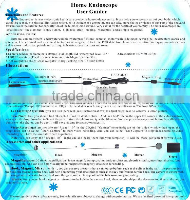 USB digital endoscope