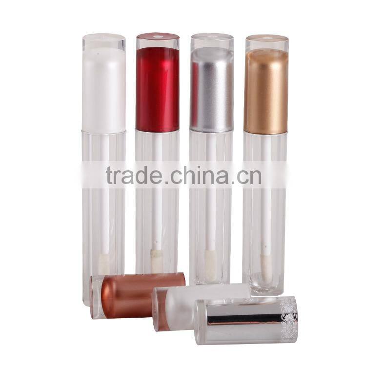 Customized aluminum lip gloss tube lip gloss container, empty cosmetic lip gloss packaging
