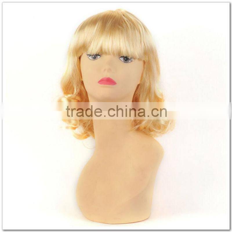 White lace front wig