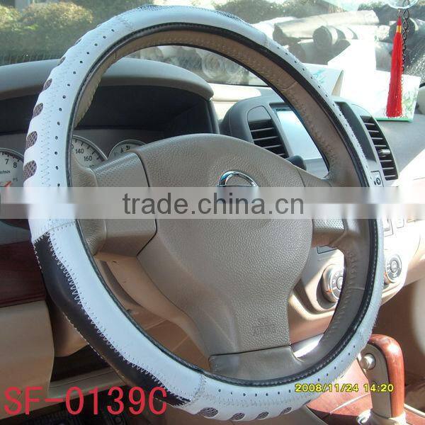 New design fashion dark color for girl steeering wheel cover in winter