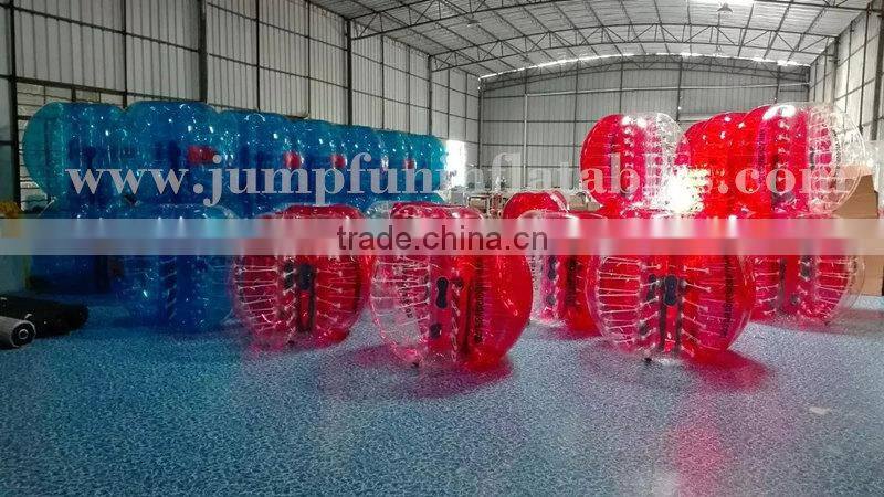 Wholesale 1.5m Football Bubbles cheap PVC body bubble balls and TPU bumper bubble footballs