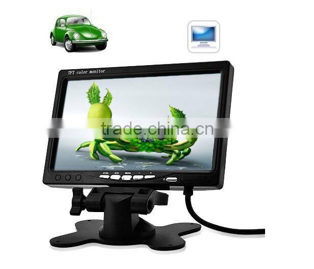 7" Screen Size and Headrest Placement Car LCD Monitor