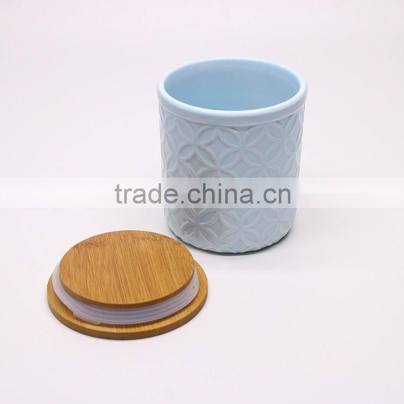 2016 Popular custom design seal ceramic different size spice jar seal with lid