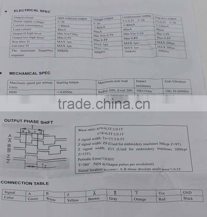 YUMO YMA8008 OD 80mm 8mm hollow shaft rotary encoders Elevator Servo motor price incremental rotary encoder