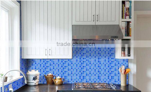 Sea Blue crystal glass mosaic tile with good quality