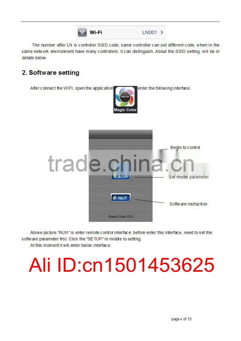 support android / ois system wifi led dali controller