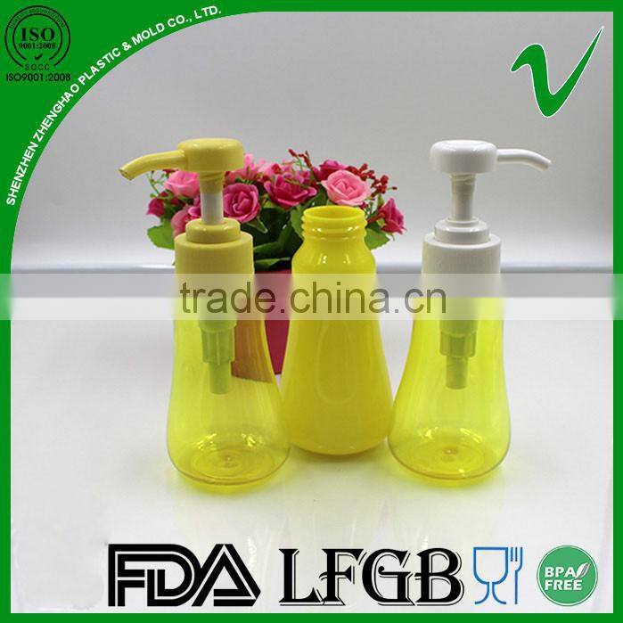 custom disposable empty clear free samples plastic bottle with screw cap