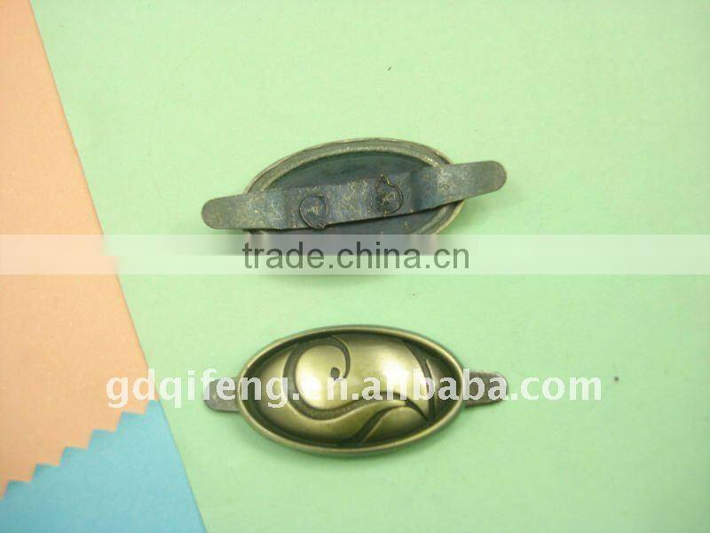 qifeng well design metal shoes lable q-2365