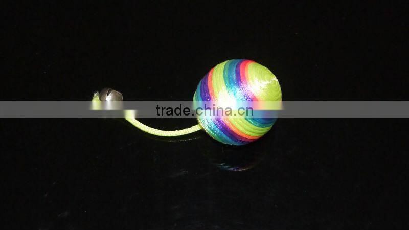 cat rope ball with bell