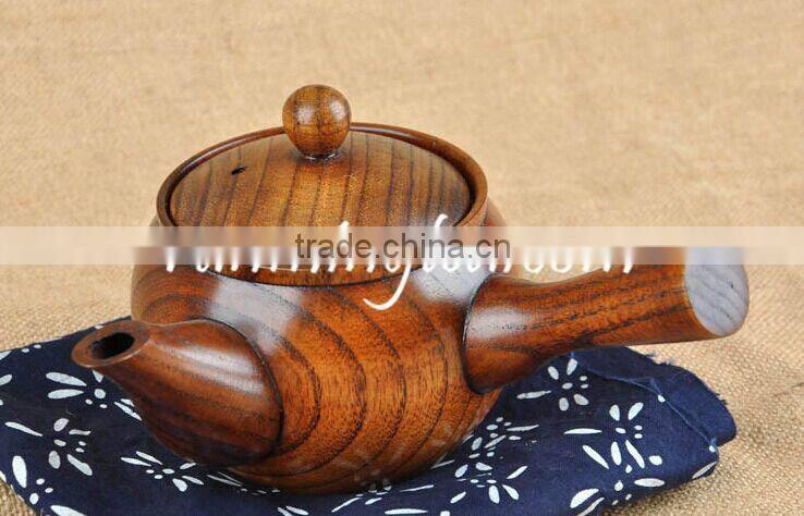 Unique Wooden Japanese Style Teapot