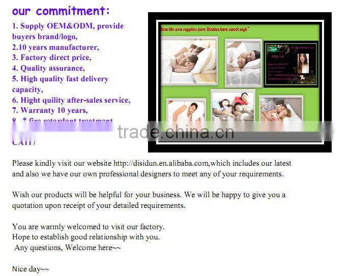 Modern hotel bed and bonnel coil spring mattress manufacturers DS-A122#