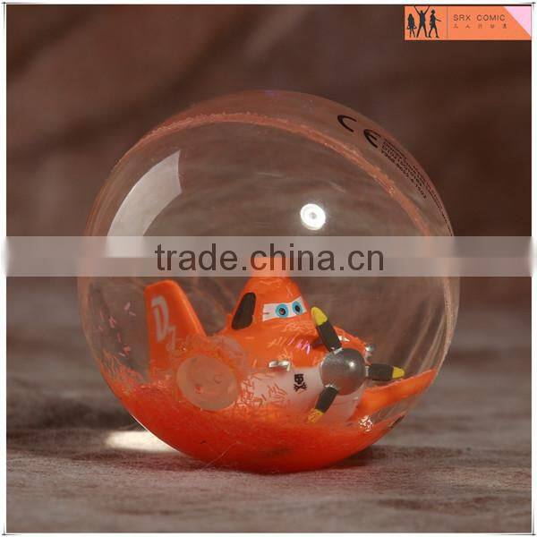 custom made airplane glittery rubber bouncy ball toys,custom rubber toys bouncy ball for gifts,OEM custom toys ball manufacturer