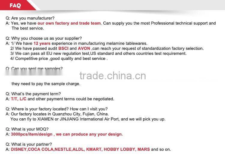 Eco-friendly durable Melamine tableware ceramic dinnerware set