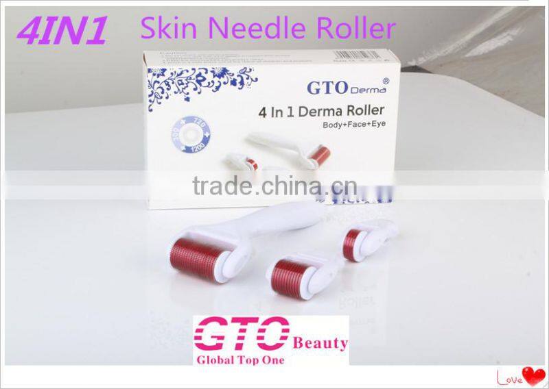 Titanium 4 in 1 derma roller for face dermaroller manufacturer price
