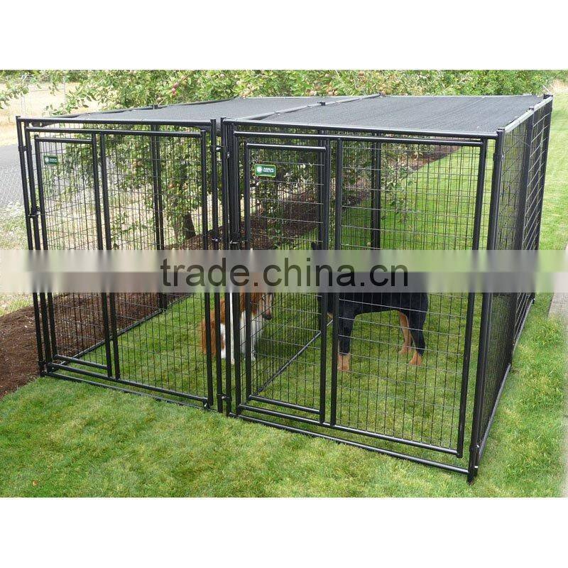black dog use fence powder coated material dog kennel fence panel