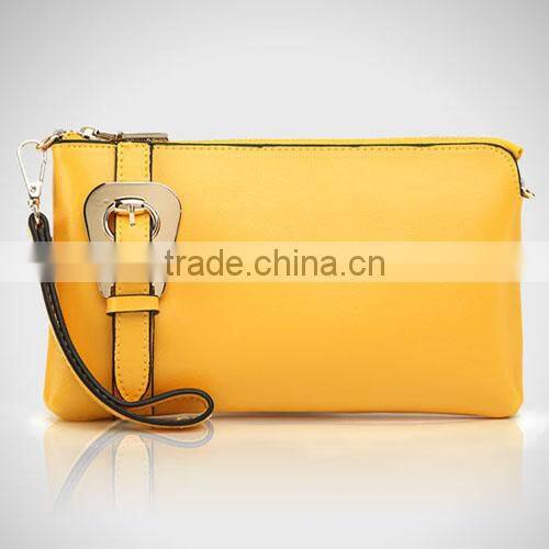2014 New Design Fashion Ladies Cow Leather Chain Strap Wallet(BCN015)