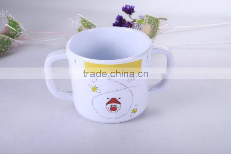food grade light weight melamine white mug with handle for kids
