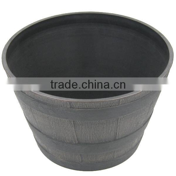 Stone effect Plastic Garden Flower Pot Outdoor Planters