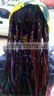 quality export 100% raw silk for woman weaving hair