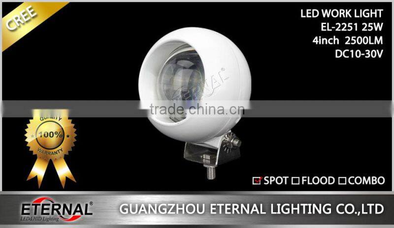 4in round 25W high power cob led work light 4x4 Jeep off-road SUV high power led fog light