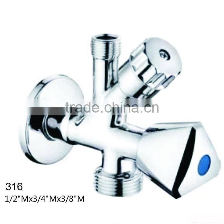 Brass 5 Ways Angle Valve