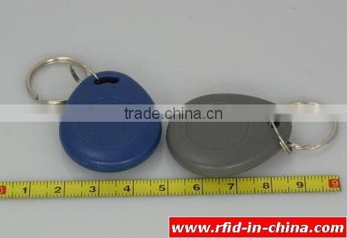 Factory Price Grey RFID Key Fob with 125KHz/ 13.56MHz Chip