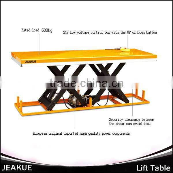 2000kg Immovable Heave Duty Lift Table with Large Platform Electric hydraulic lift table