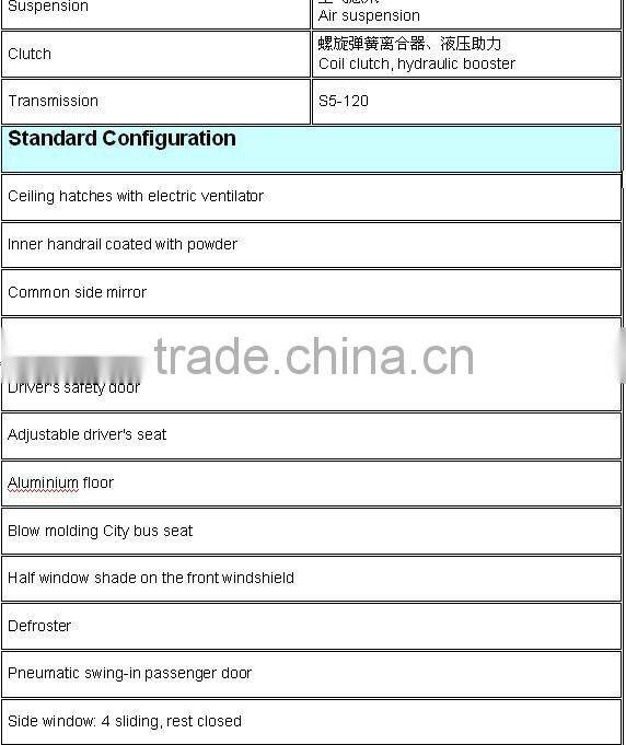 11m 37 seats shaolin inter city Bus / minibus for sale