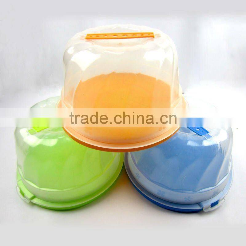 Colorful Plastic cake box for kitchen room PC-9003