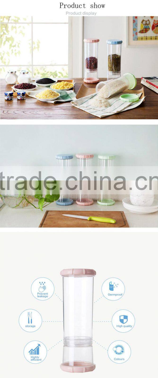 Rice Washing shaker bottle Bowl with Bottom Drainers