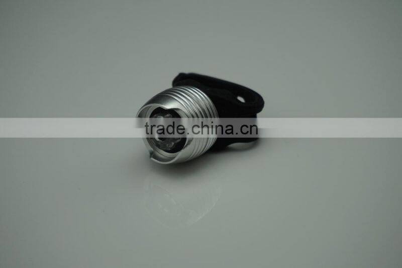 Aluminum alloy colour body of bike front light,1 super bright white LED bike light,240 degree view angle