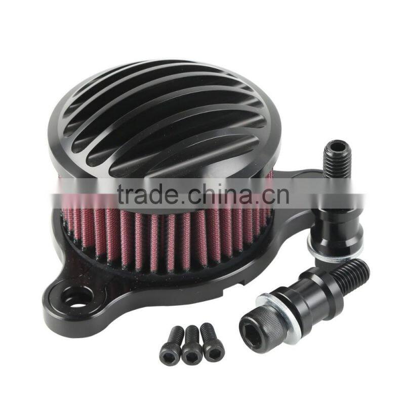 Black Air Cleaner Intake Filter For Sportster 48 72 XL883 XL1200 04-16