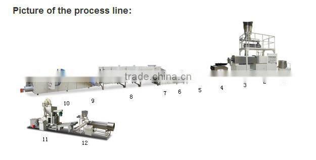 Jinan Dayi single-screw Pasta extruder Equipment process line