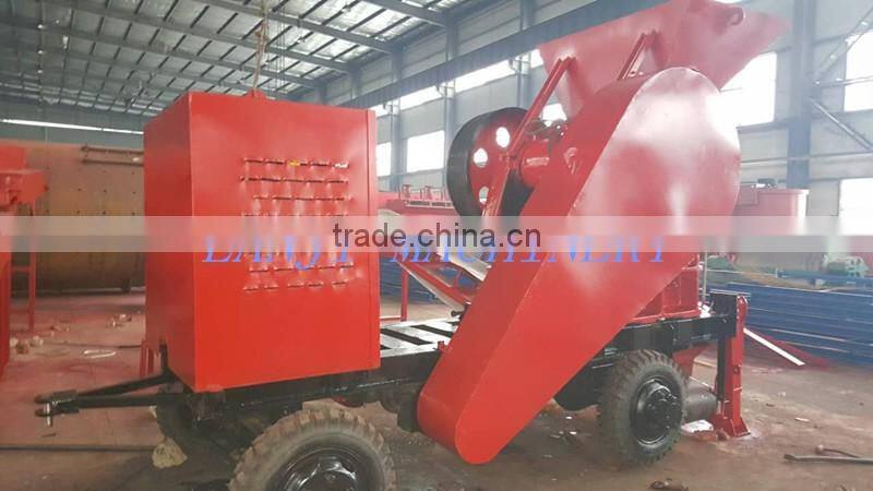 New style diesel engine mobile jaw crusher for stone crushing plant