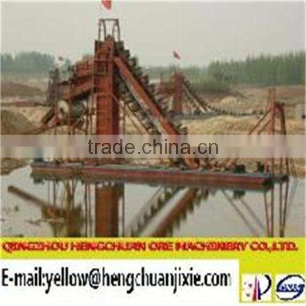 Iron ore bucket dredger