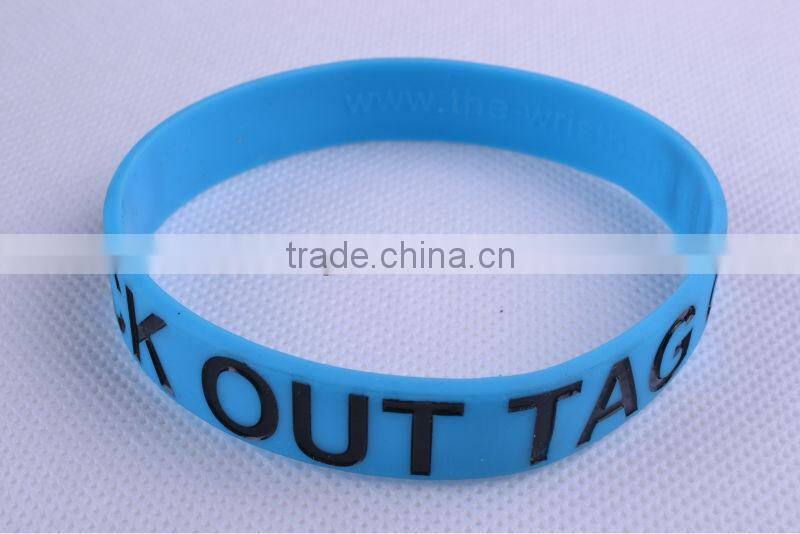 Stylish youth energy narrow wristbands silicone bangles