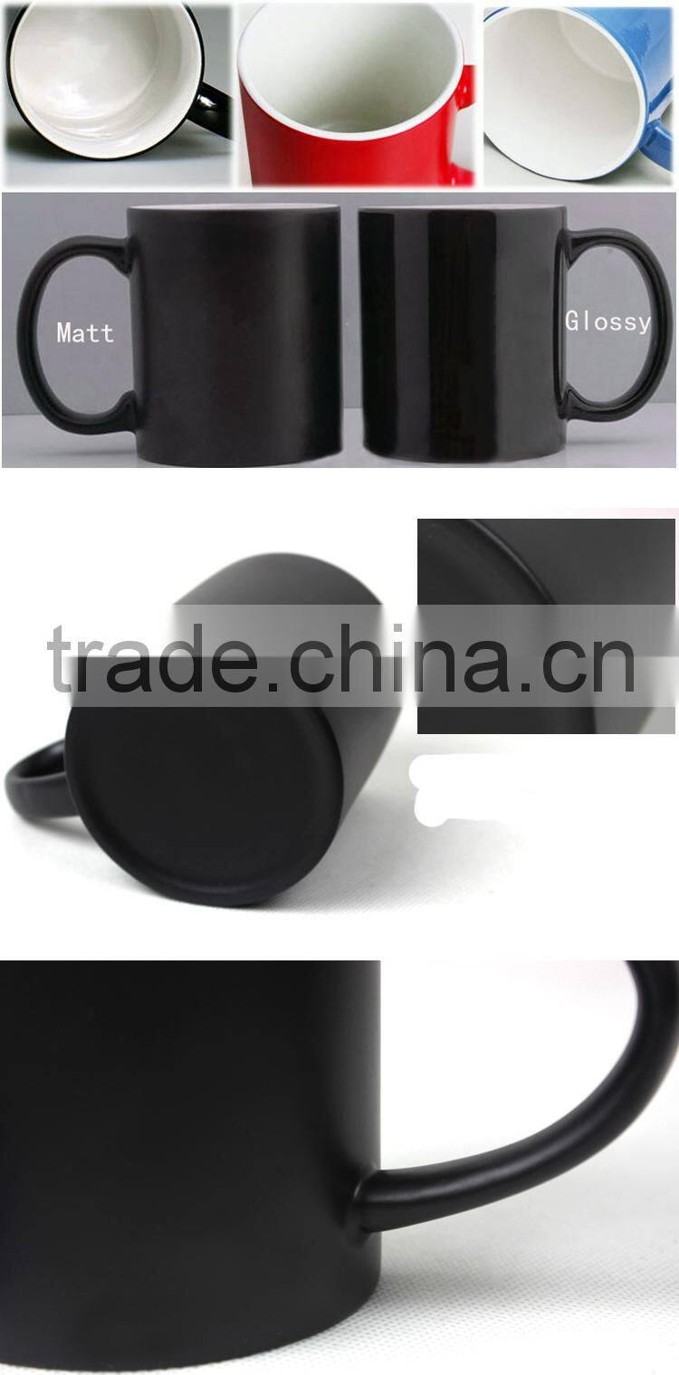 11oz White Coated Sublimation Magic Mug Self-made Color Changing Mug
