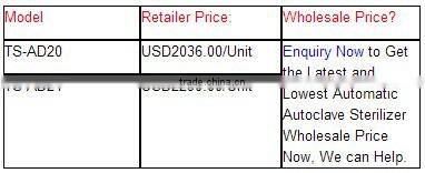 Table Top Steam Sterilizer TS-AD Cleaning Sterilizer Autoclave -Bluestone Autoclave
