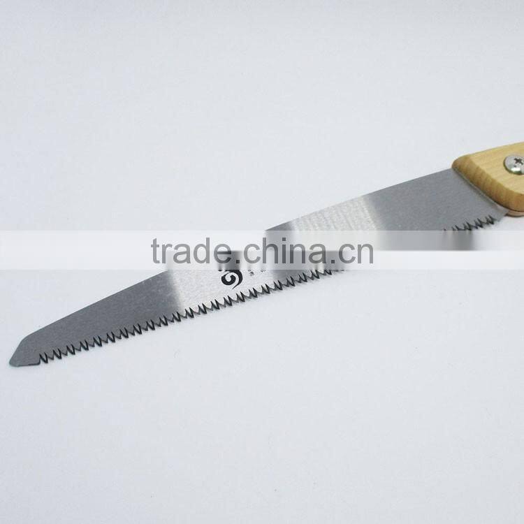 Steel material blade wood saw with wooden handle hand saw wooden handle