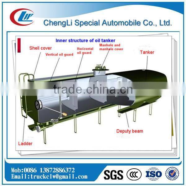 very hot sale 30000 liters to 60000 liters Farm Fuel Trailer with compartments /Petrol Tanker Semitrailer/crude oil
